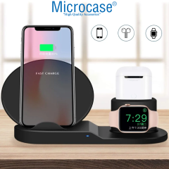Microcase 3in1 Hızlı Şarj Destekli Wireless Kablosuz Şarj Cihazı Standı - AL5318