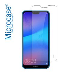 Huawei P20 Lite Auto Focus Serisi Crystal Back Silikon Kılıf +Cam