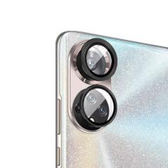Microcase Honor 50 Metal Çerçeveli Lens Koruyucu Tempered - Siyah