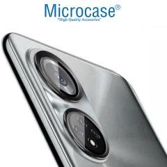 Microcase Honor 50 Metal Çerçeveli Lens Koruyucu Tempered - Siyah