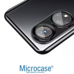 Microcase Honor 50 Metal Çerçeveli Lens Koruyucu Tempered - Siyah