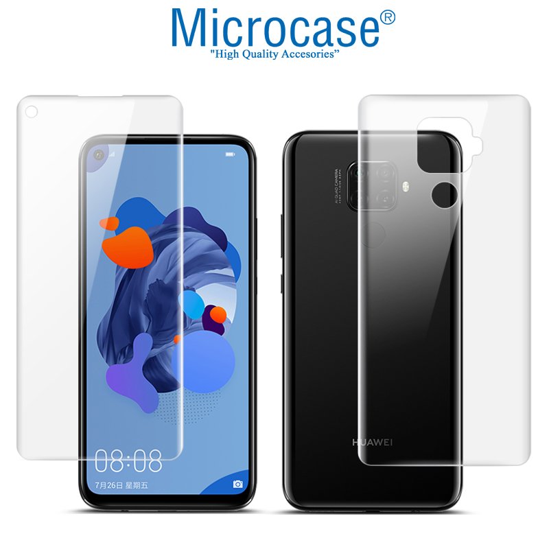 Microcase Huawei Mate 30 Lite Full Ön Arka Kaplama Koruma Filmi
