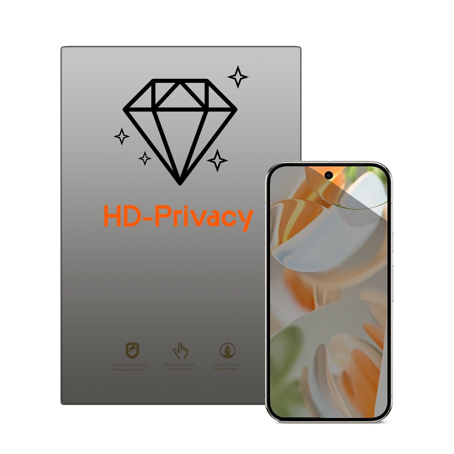 Microcase Google Pixel 9 Pro XL ile uyumlu Privacy Gizlilik Filtreli Hayalet Nano Ekran Koruyucu - EKM110