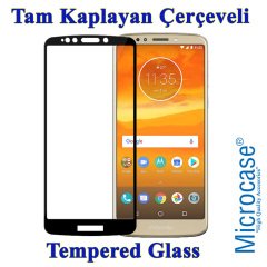 Microcase Motorola Moto E5 Plus Tam Kaplayan Tempered Ekran KORU