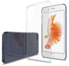 Apple iPhone 7 Plus Ultra Slim 0.2 mm Silikon Kılıf+Tempered Cam