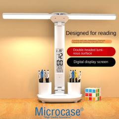 Microcase Dijital Tarih ve Saat Göstergeli Kalemlikli Katlanır Dokunmatik Masa Lambası - AL5321