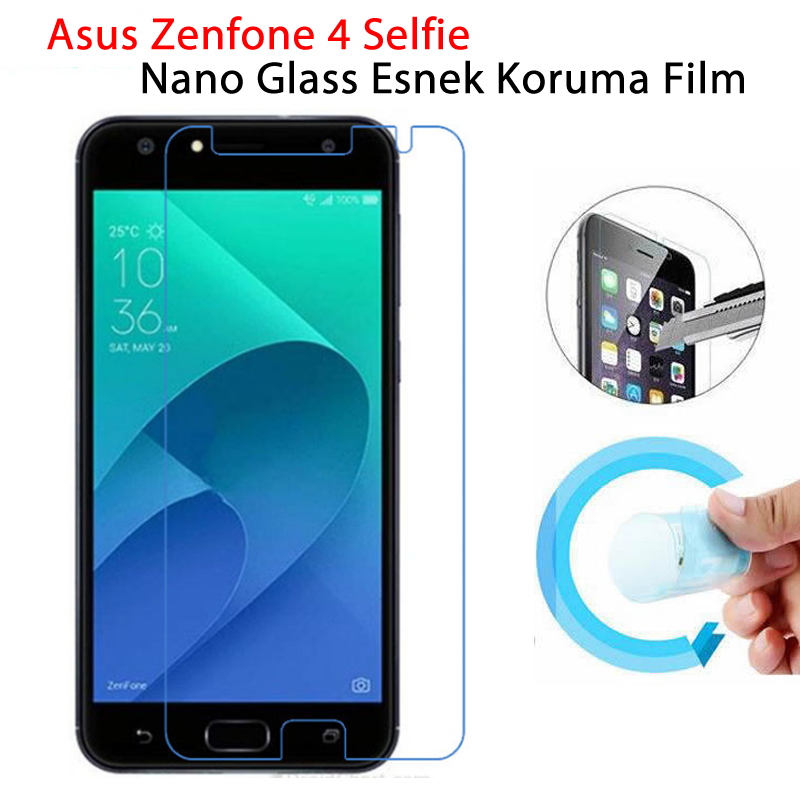 Asus Zenfone 4 ZB553KL Selfie Nano Glass Esnek Cam Koruma
