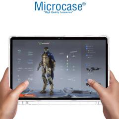 Microcase Samsung Galaxy Tab S7 Plus T970 Kalem Koymalı Silikon Kılıf - Şeffaf