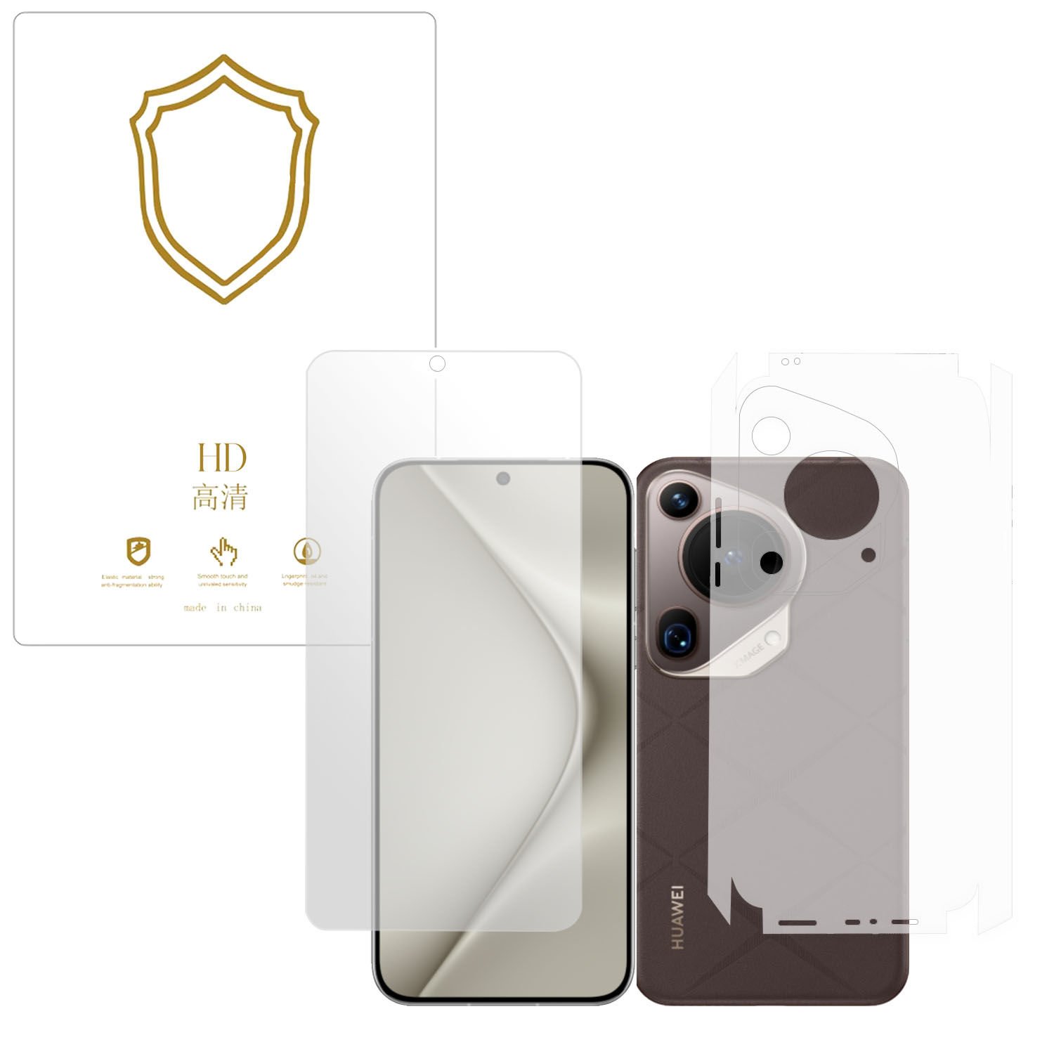 Microcase Huawei Pura 70 Ultra   ile Uyumlu Full Tpu Ön Arka ve Yan 360 Nano Koruma- EKM116