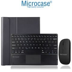 Microcase Xiaomi Pad 6 / Pad 6 Pro 11 inch Tablet Bluetooth Touchpad Klavye + Bluetooth Mouse + Standlı Kılıf - BKK7