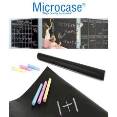Microcase Kara Tahta Yazılabilir Silinebilir Folyo Sticker + 5 Tebeşir - AL4088