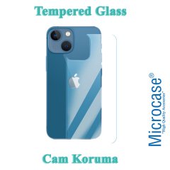 Microcase iPhone 13 Arka Kapak için Tempered Glass Cam Koruma