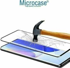 Microcase Xiaomi Redmi Note 12T Pro / Note 11T Pro Tam Kaplayan Çerçeveli Tempered Ekran Koruyucu - Siyah AL3276