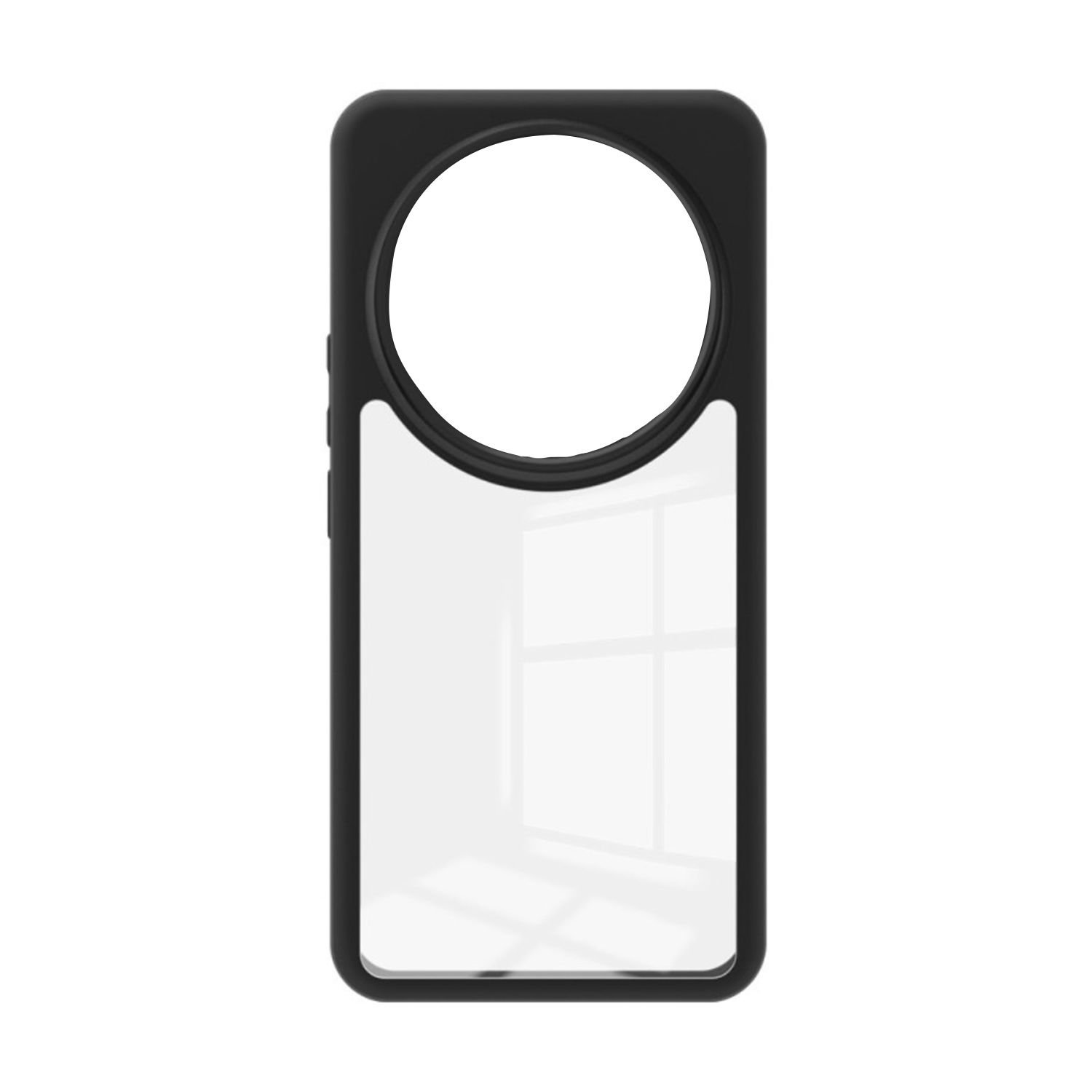 Microcase Xiaomi 14 Ultra  Luna Serisi Köşe Korumalı Sert Rubber Kılıf - AL3422 Siyah
