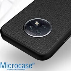 Microcase Xiaomi Redmi Note 9T Fabrik Serisi Kumaş ve Deri Desen Kılıf (SEÇENEKLİ)