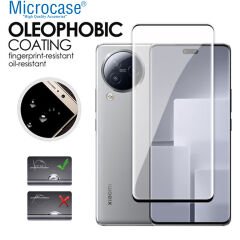 Microcase Xiaomi Civi 3 için 3D Curved Tam Kaplayan Kavisli Tempered Cam Ekran Koruyucu - AL3282