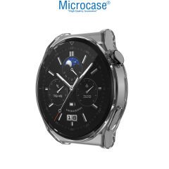 Microcase Huawei GT3 Pro 46 mm Önü Açık Tasarım Silikon Kılıf - Şeffaf