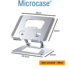 Microcase Metal Laptop Tablet Stand Yükseltici Ergonomik Tasarım Laptop Standı - AL4720
