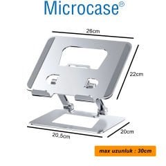 Microcase Metal Laptop Tablet Stand Yükseltici Ergonomik Tasarım Laptop Standı - AL4720