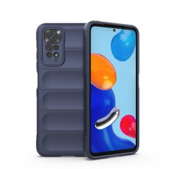 Microcase Xiaomi Redmi Note 11 2022 Global Miami Serisi Darbeye Dayanıklı Silikon Kılıf - Lacivert