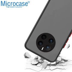 Microcase Huawei Mate 50 Pro London Serisi Darbeye Dayanıklı Kılıf - Siyah AL3415