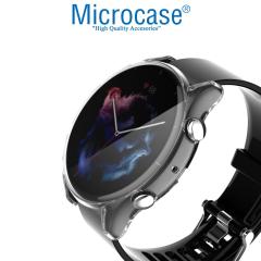 Microcase Amazfit GTR 3 Pro Önü Kapalı Tasarım Silikon Kılıf - Şeffaf