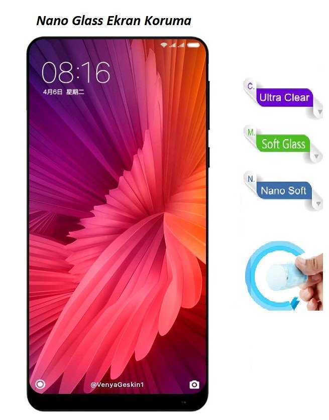 Xiaomi Mi Mix 2 Nano Glass Esnek Ekran Koruma
