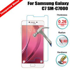 Samsung C7 Tempered Glass Cam Koruma