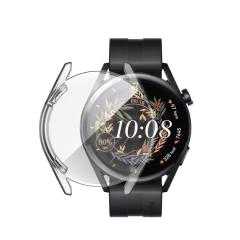 Microcase Huawei Watch GT 3 42 mm Önü Kapalı Tasarım Silikon Kılıf - Şeffaf
