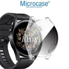 Microcase Huawei Watch GT 3 42 mm Önü Kapalı Tasarım Silikon Kılıf - Şeffaf