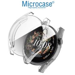 Microcase Huawei Watch GT 3 42 mm Önü Kapalı Tasarım Silikon Kılıf - Şeffaf