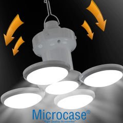 Microcase Güneş Enerjili Şarj Edilebilir Led Lamba Çadır Kamp Lambası - AL4092