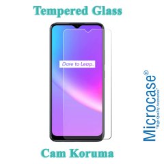 Microcase Realme C25 Tempered Glass Cam Ekran Koruyucu
