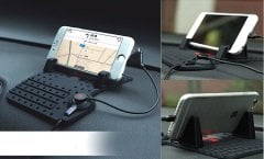Manyetik USB Şarj Kablolu Kaymaz Üniversal Araç İçi Oto Tutucu