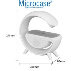 Microcase Bluetooth Hopörlörlü Kablosuz Şarj Cihazlı RGB Şarj Edilebilir Gece Lambası - AL4097