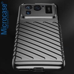 Microcase Xiaomi 11 Ultra Thunder Serisi Darbeye Dayanıklı Silikon Kılıf - Siyah AL3421