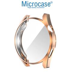 Microcase Huawei Watch GT 3 46 mm Önü Kapalı Tasarım Silikon Kılıf - Rose Gold