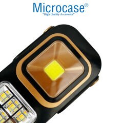 Microcase 2 Watt Cob LED + 45 Ledli Solar Şarjlı Işıldak Var Profesyonel El Feneri - AL4093