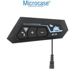 Microcase BT22 Bluetooth 5.0 Otomatik Çağrı Yanıtlama Şarj Edilebilir Motorsiklet Kask Kulaklığı AL4248