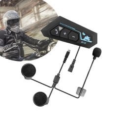 Microcase BT22 Bluetooth 5.0 Otomatik Çağrı Yanıtlama Şarj Edilebilir Motorsiklet Kask Kulaklığı AL4248