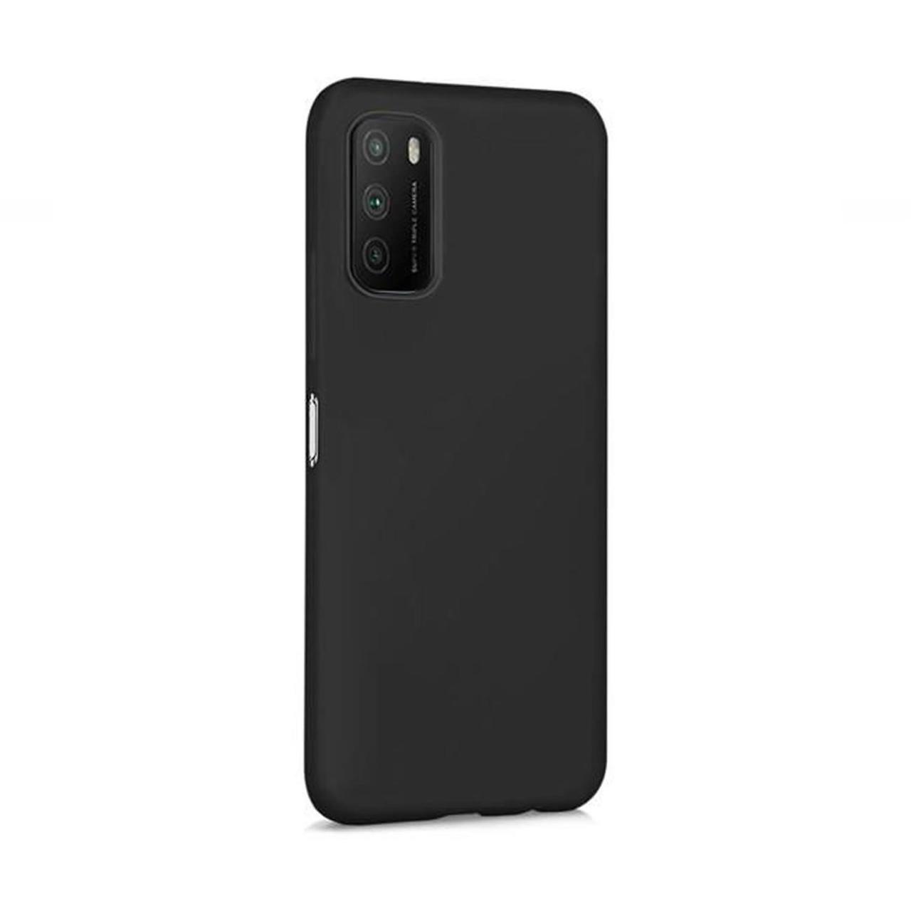 Microcase Xiaomi Poco M3 Premium Matte Silikon Kılıf-Siyah