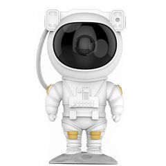 Microcase 3 W Astronot Yıldızlı Gökyüzü Lazer Projeksiyon Lambası USB Yıldızlı Gece Lambası - AL4099