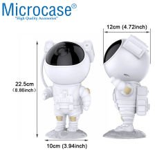 Microcase 3 W Astronot Yıldızlı Gökyüzü Lazer Projeksiyon Lambası USB Yıldızlı Gece Lambası - AL4099