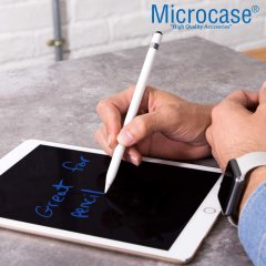 Microcase Apple Pencil için 2in1 Şarj kapağı ve Dokunmatik kalem AL2539