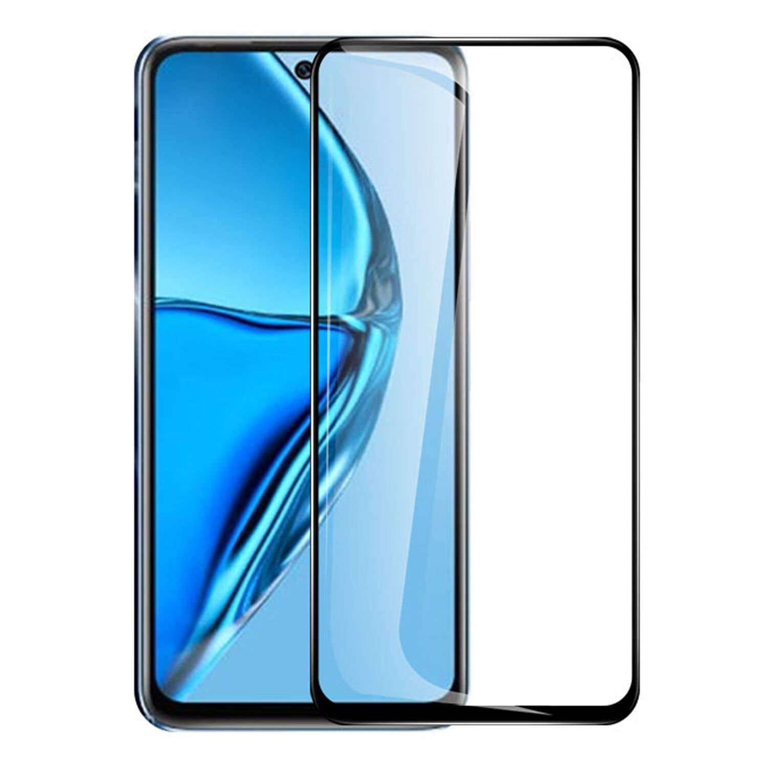 Microcase İnfinix Hot 12 Tam Kaplayan Çerçeveli Tempered Ekran Koruyucu - Siyah AL3276