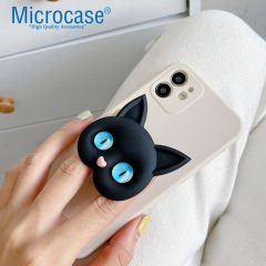 Microcase 3D Figürlü Kedi Tasarımlı 3M Yapıştırmalı Cep Telefonu Tutacağı Popsocket - AL4868