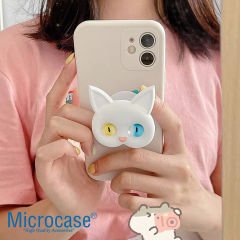 Microcase 3D Figürlü Kedi Tasarımlı 3M Yapıştırmalı Cep Telefonu Tutacağı Popsocket - AL4868