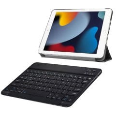 Microcase iPad Mini 4 2in1 Set Delüx Leather Standlı Kılıf + Bluetooth Klavye - AL8108
