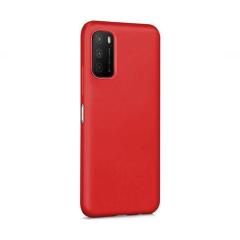 Microcase Xiaomi Poco M3 Premium Matte Silikon Kılıf - Kırmızı