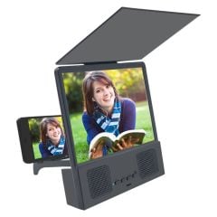 Microcase Bluetooth Hoparlörlü 12 inch Telefon Ekran Büyüteci Standlı Ekran Projektör - AL4101